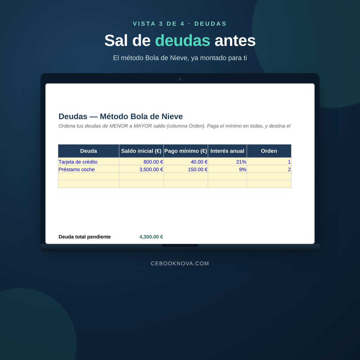 Finanzas en Orden — Plantilla de Presupuesto + 5 Bonus