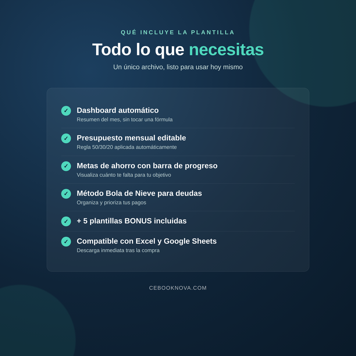 Finanzas en Orden — Plantilla de Presupuesto + 5 Bonus